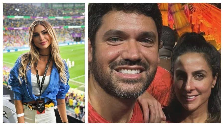 Carol Barcellos assumiu namoro com Marcelo Courrege, ex-marido de Renata Heilborn