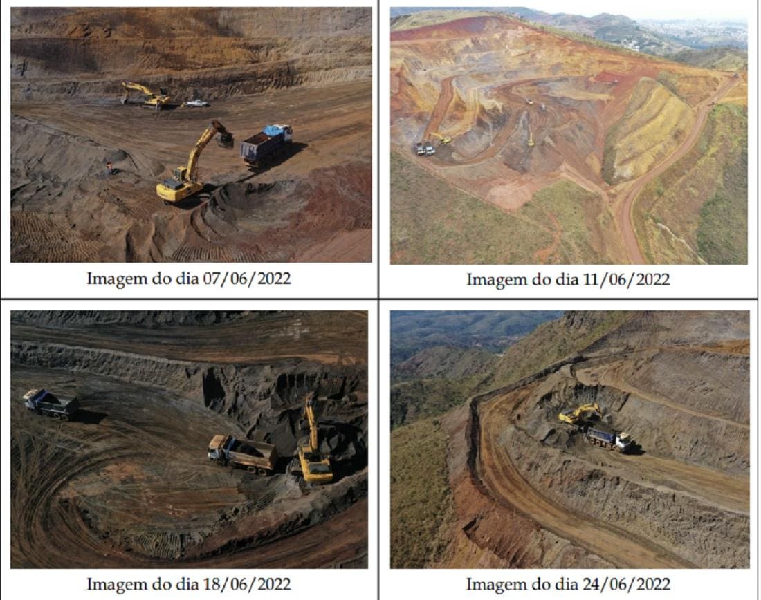 PBH apresentou imagens que comprovam a atuação da mineradora no local