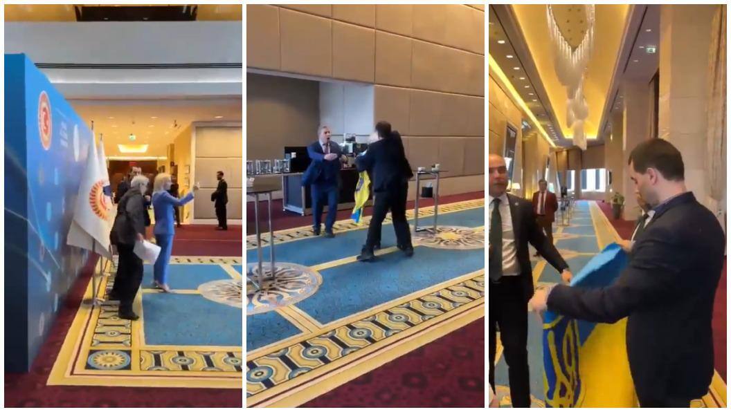 Deputado ucraniano e representante da delegação russa trocaram socos em evento na Turquia