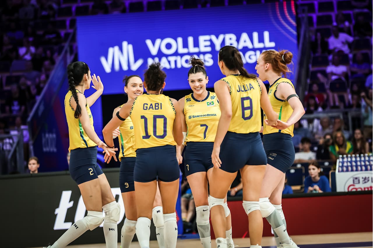 Brasil x Alemanha - quartas de final Liga das Nações de vôlei 2025