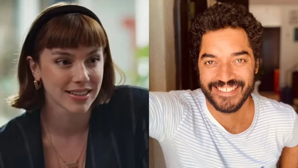 Solange (Alice Wegmann) e Mário Sérgio (Thomás Aquino) de Vale Tudo