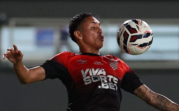 Kauã Moraes na partida Amazonas 0x1 Athletico. Foto: José Tramontin/Athletico