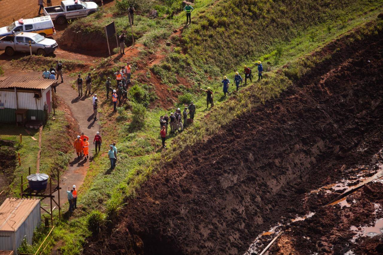 Imagens aéreas mostram cenário de destruição em Brumadinho após barragem da Vale romper