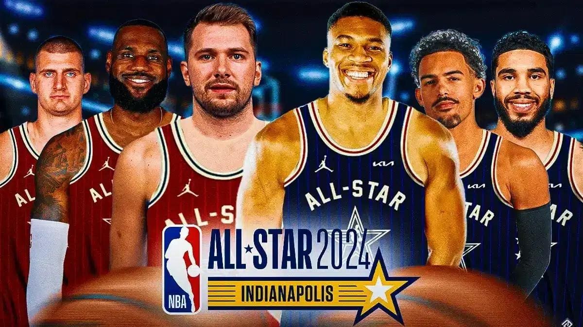 Flyer de divulgação do All Star Game 2024, com alguns dos principais atletas que estarão na disputa