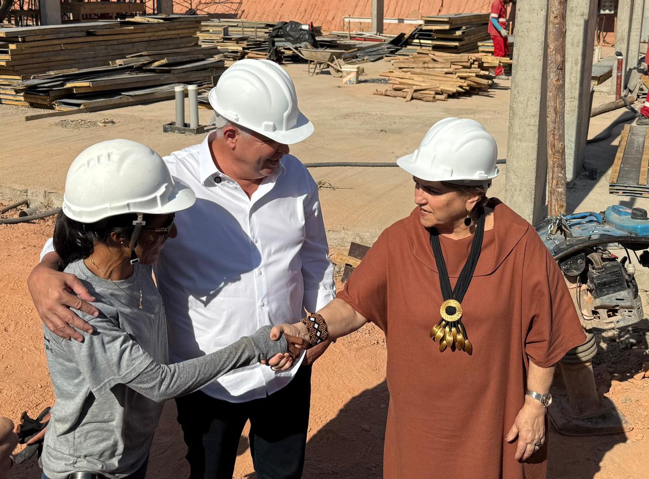 Ministra das Mulheres, Márcia Lopes visita obras de construção da Casa da Mulher Brasileira em Belo Horizonte 