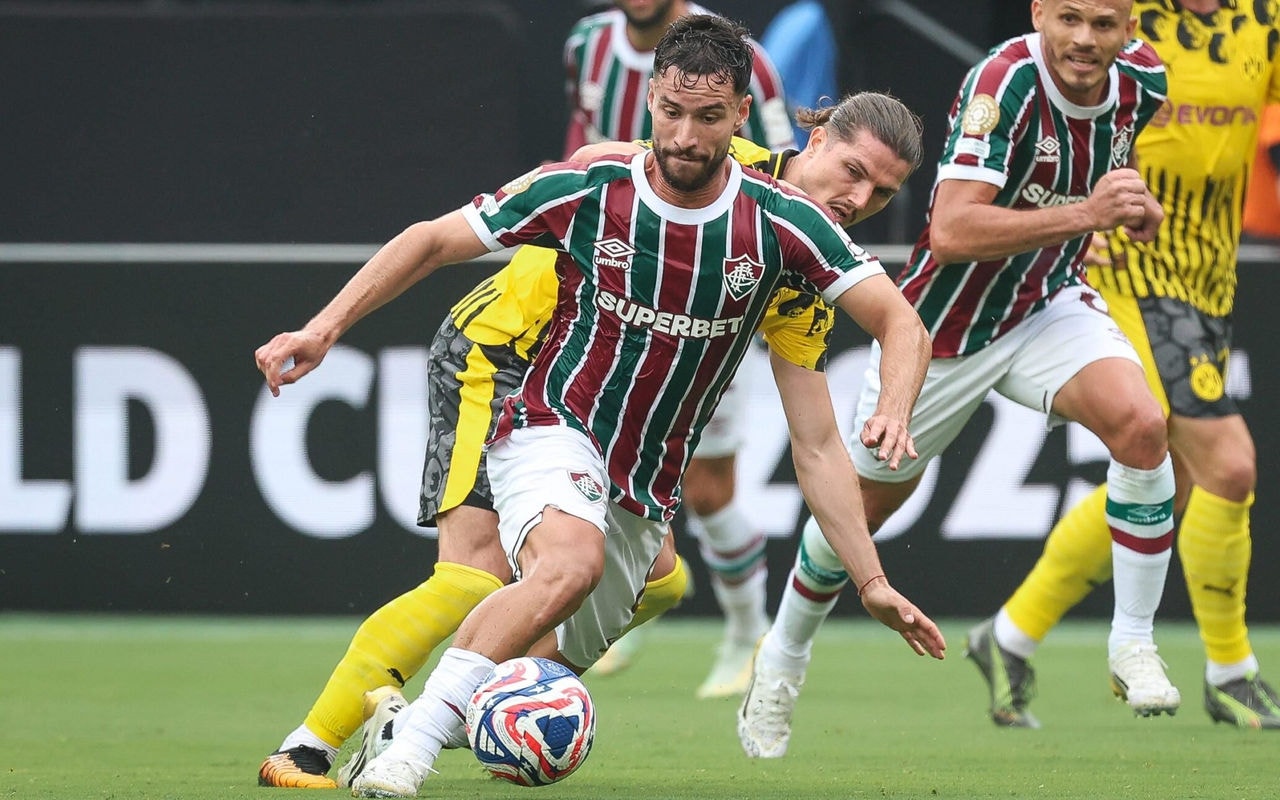 Martinelli na partida contra o Borussia Dortmund no Mundial de Clubes (Foto: Marcelo Gonçalves/Fluminense FC)