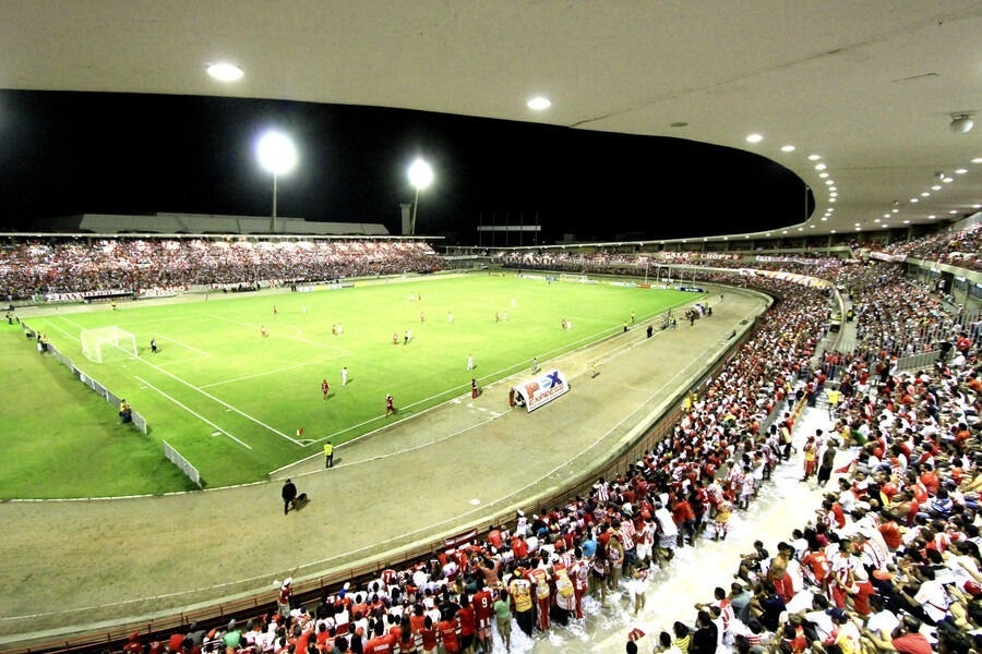Vista geral do Estádio Rei Pelé, em Maceió, capital de Alagoas