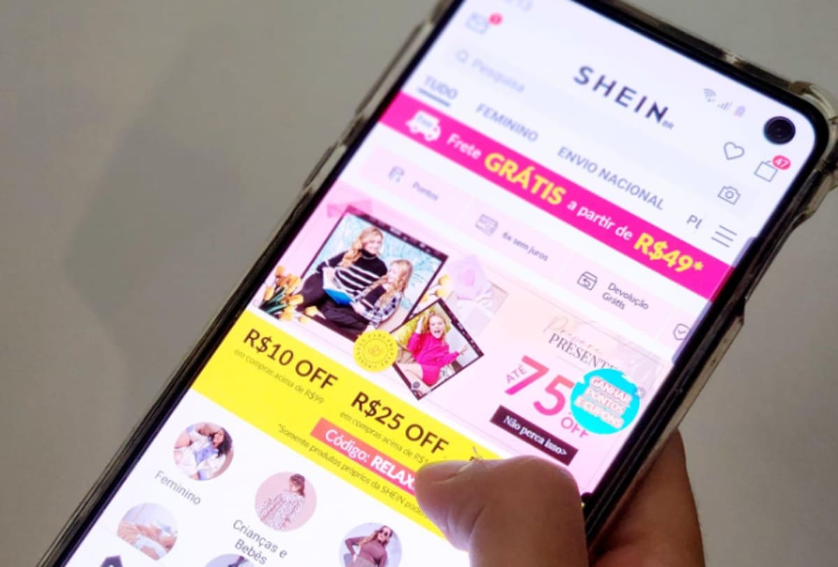 A Shein está presente em mais de 150 países 