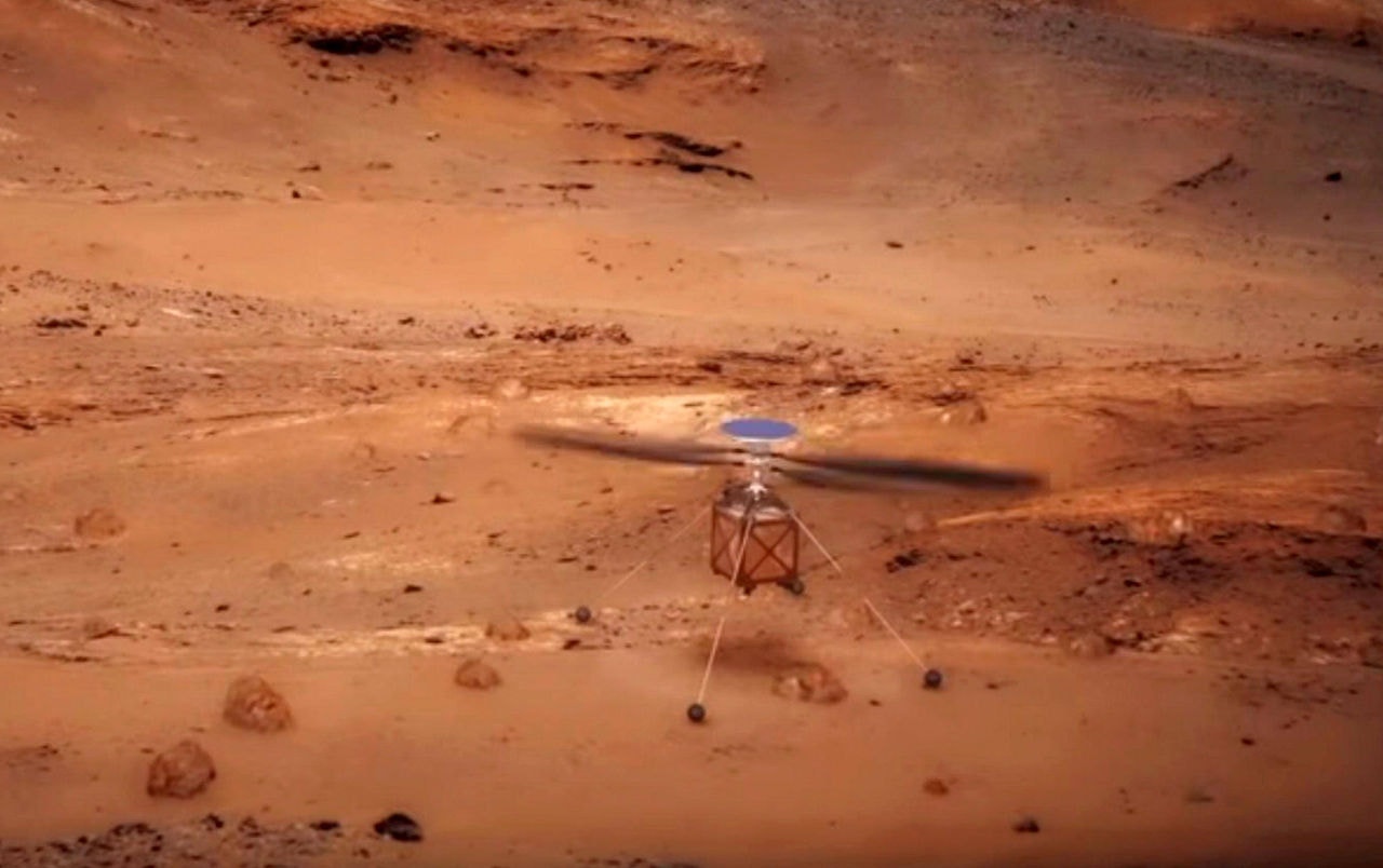 Helicóptero da Nasa em Marte