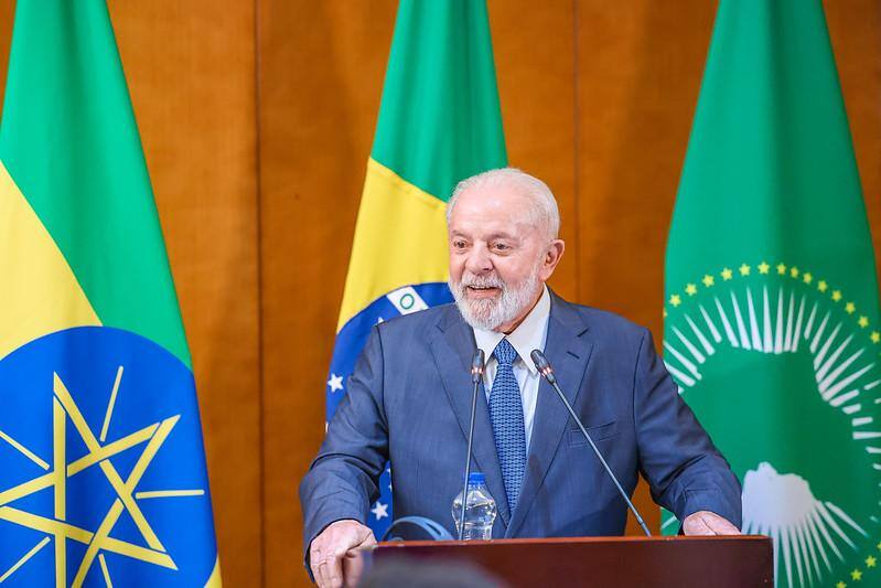 Presidente Lula concedeu coletiva na Etiópia