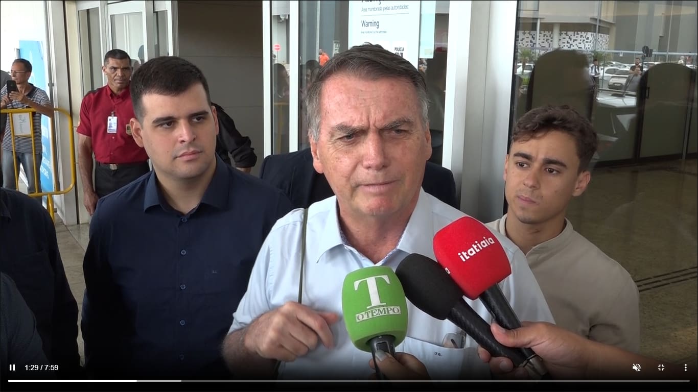 Jair Bolsonaro (PL) em BH, na manhã desta sexta-feira (6/10)