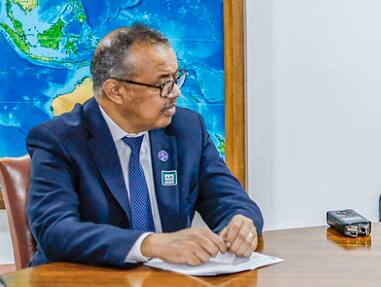O diretor-geral da Organização Mundial da Saúde (OMS), Tedros Adhanom