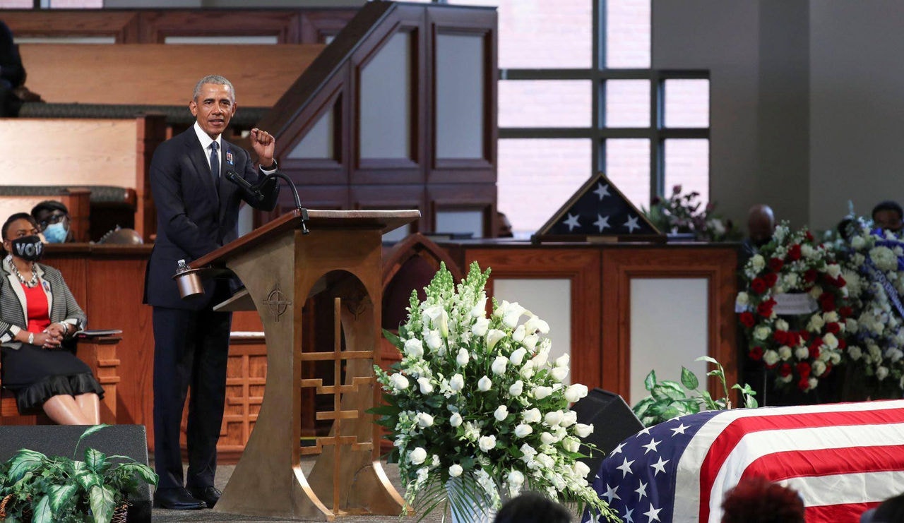 O ex-presidente Barack Obama fez discurso duro contra Trump
