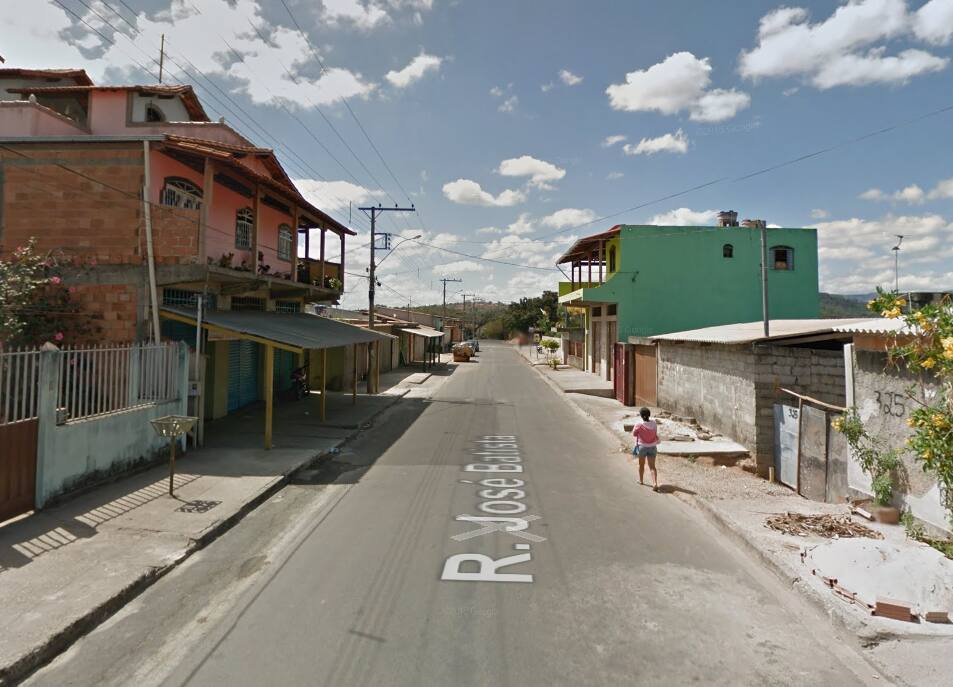 Rua onde ocorreu o crime