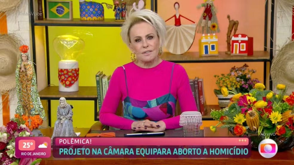 A apresentadora Ana Maria Braga