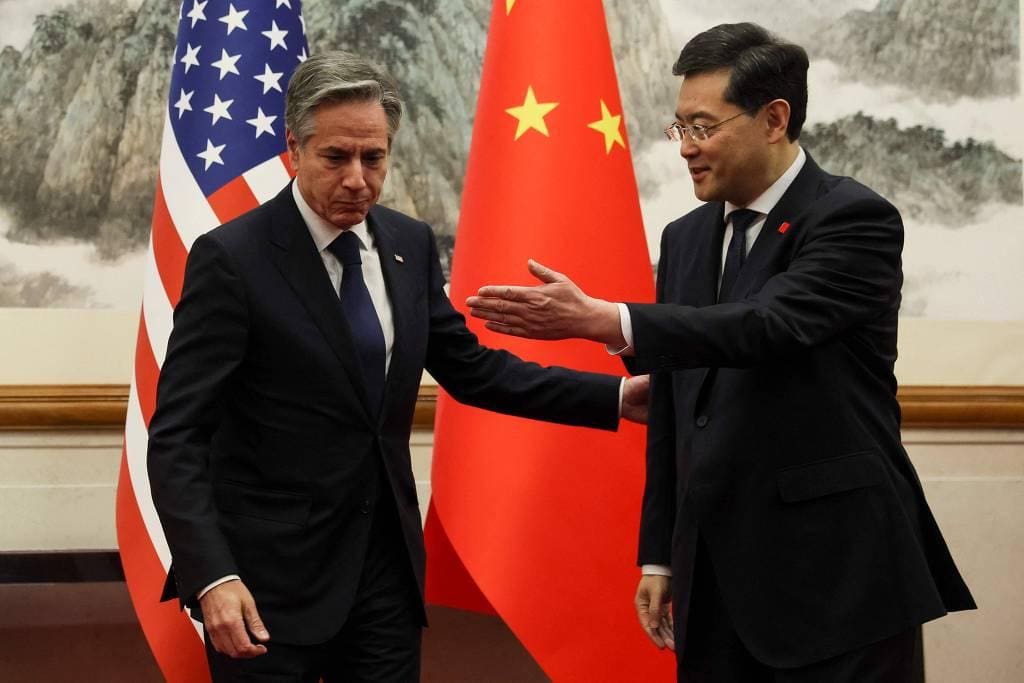 Antony Blinken e Qin Gang