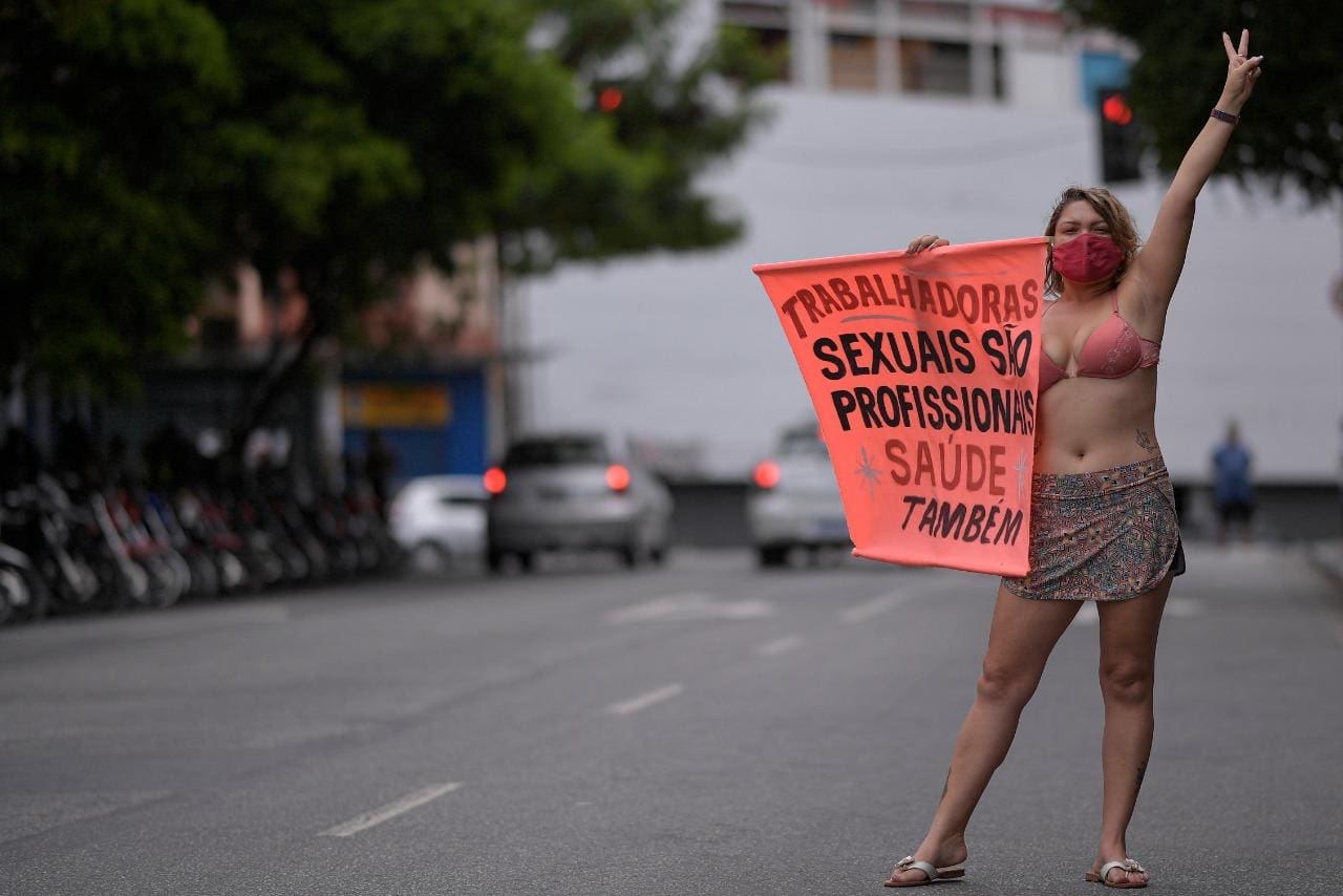 Protesto de profissionais do sexo em BH