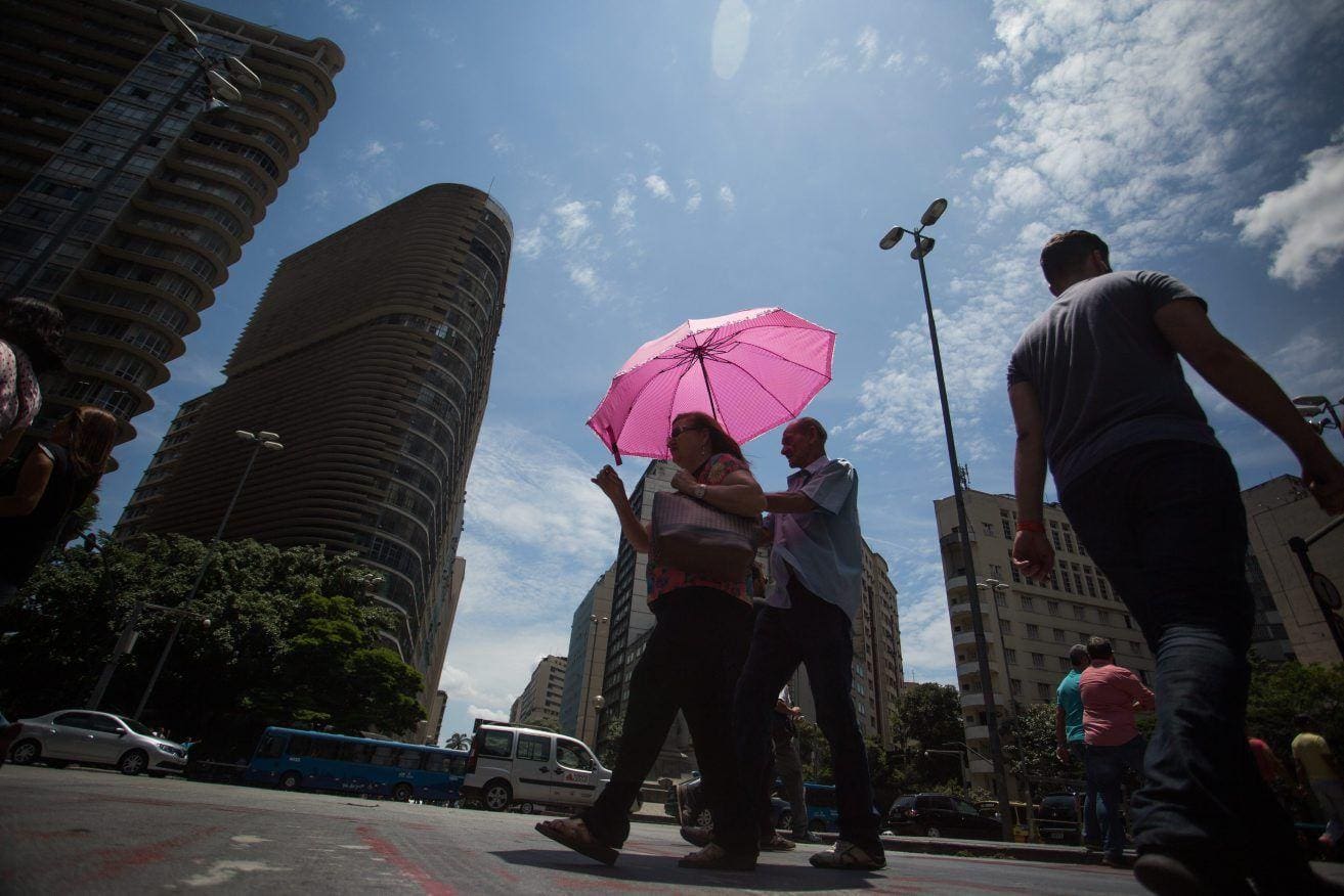 Previsão do tempo: BH pode ter temperatura de até 34°C nesta quinta