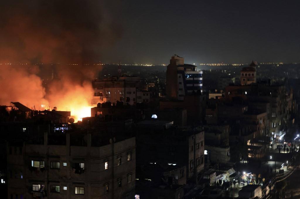 Bombardeio em Rafah palestina