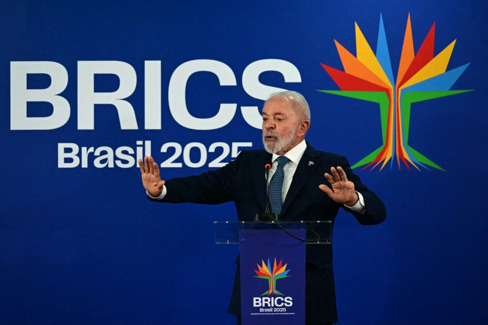 Presidente Lula em entrevista coletiva após cúpula do Brics, no Rio de Janeiro