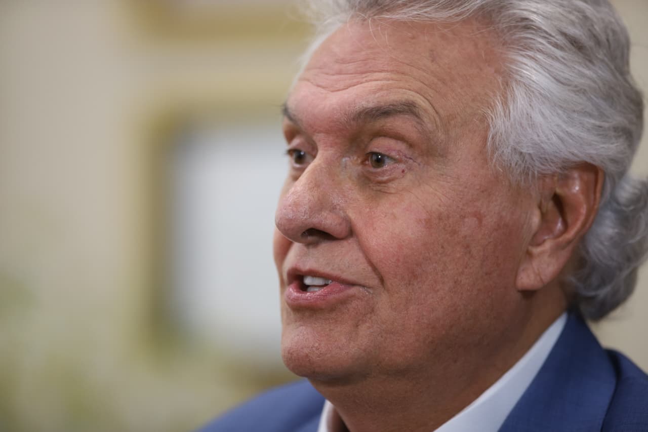 Pré-candidato à presidência, Ronaldo Caiado concedeu entrevista exclusiva a O TEMPO durante passagem por BH