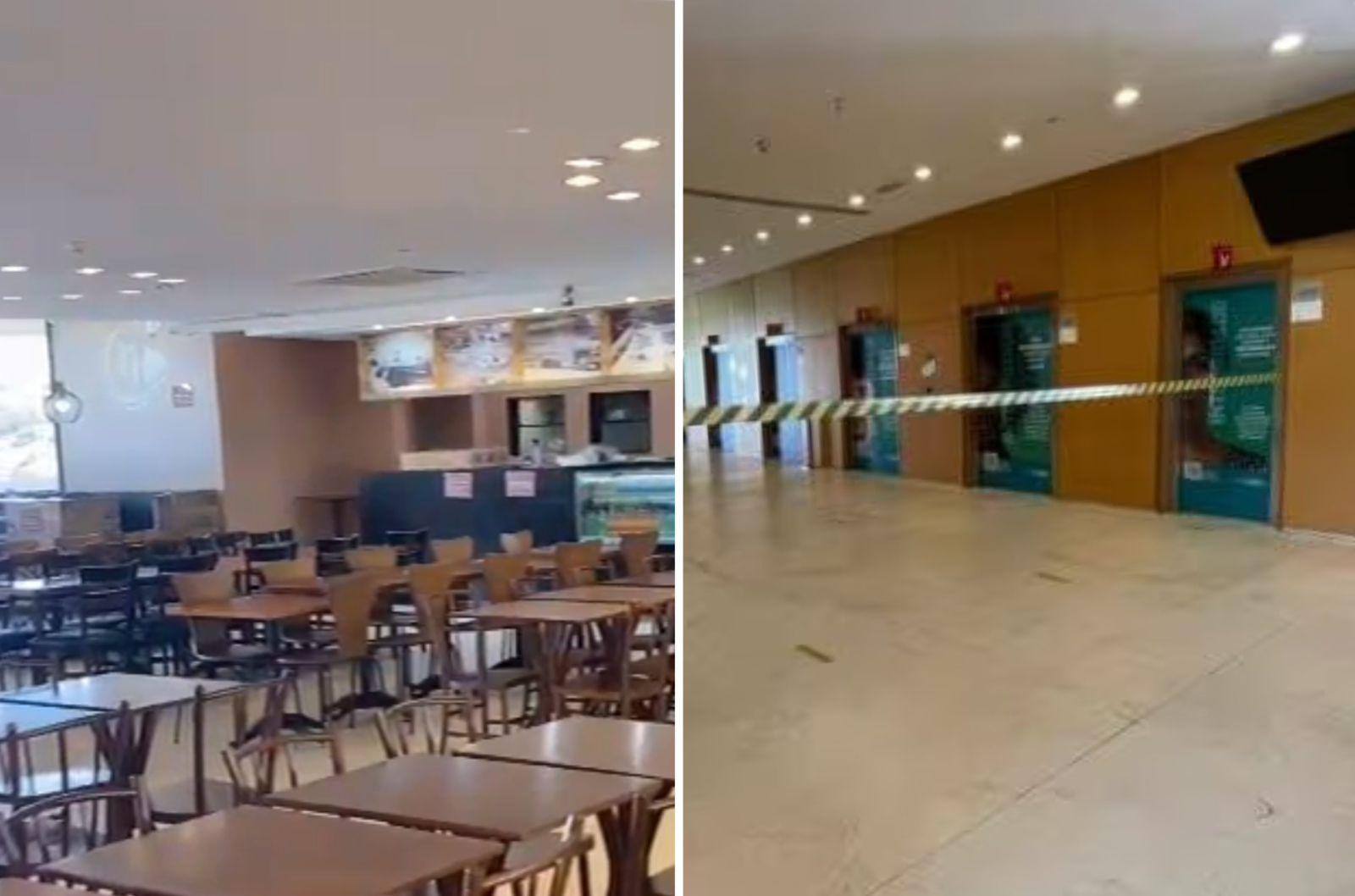Interdição de elevadores sociais esvaziou prédio Minas e afetou o funcionamento do restaurante Minas Bistrô