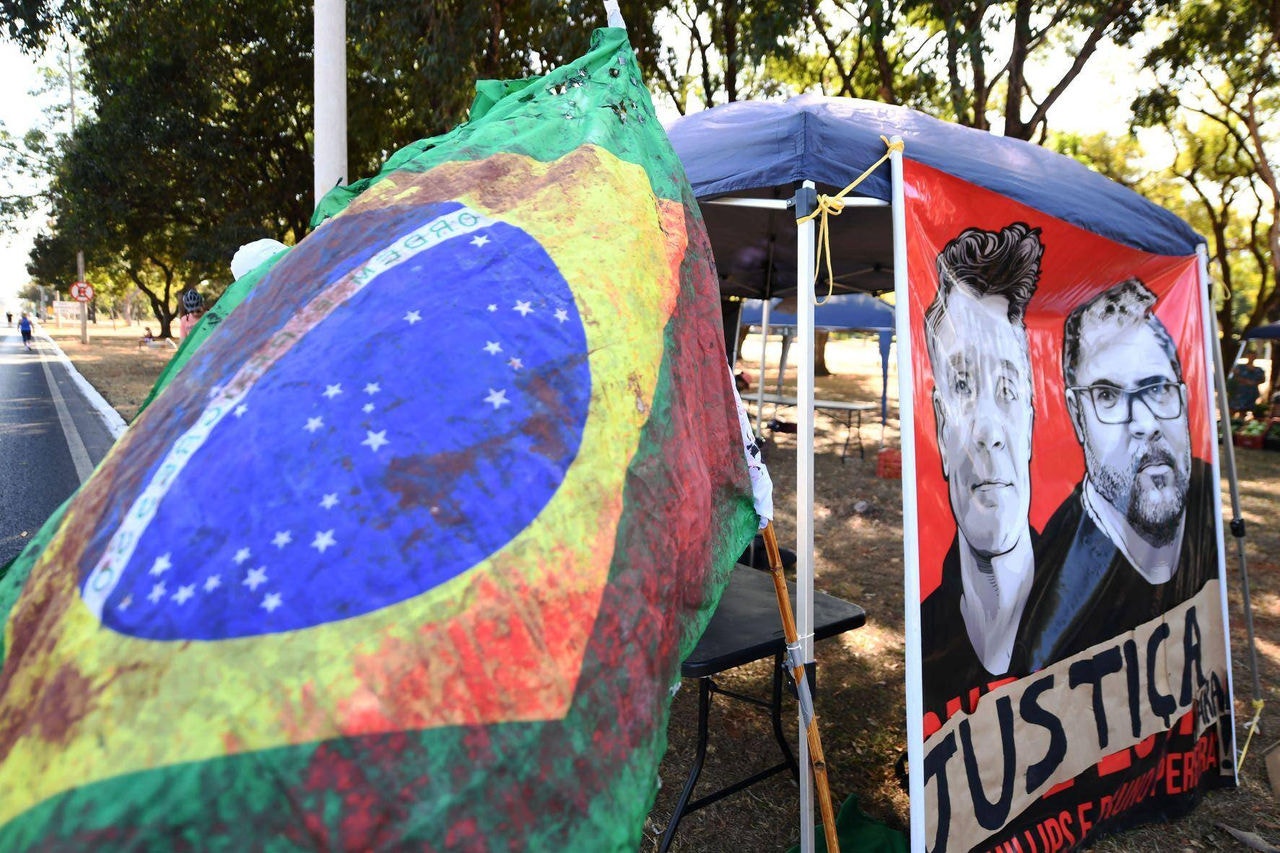 bruno pereira e dom phillips protesto