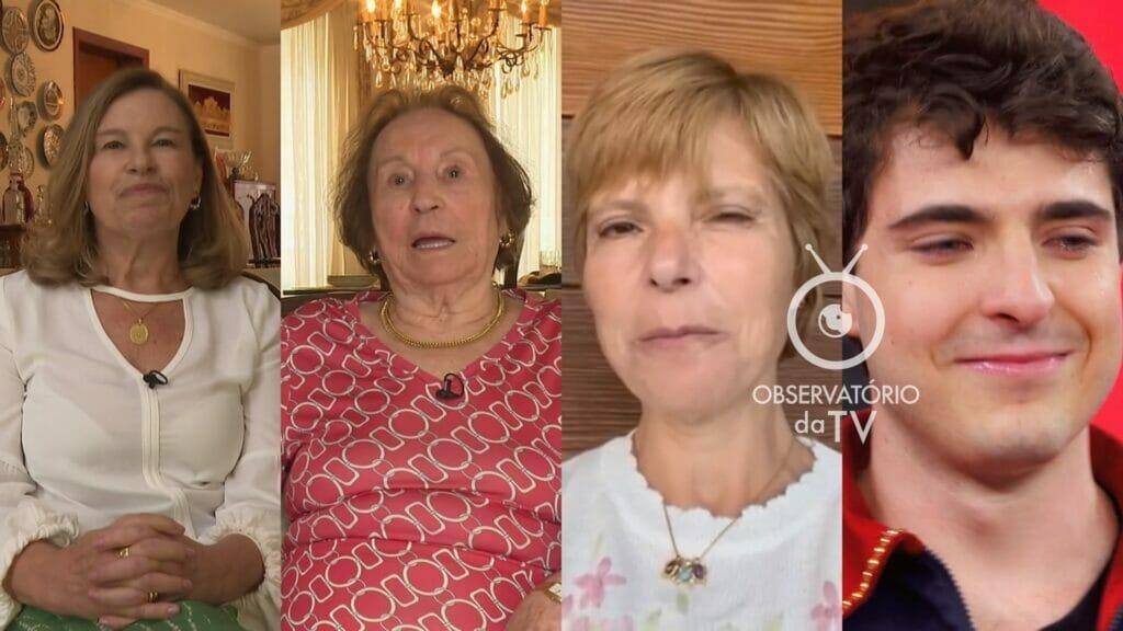 João Augusto chora no Domingão com depoimento de irmã, mãe e ex-mulher de Gugu: “O seu pai das estrelas está orgulhoso”