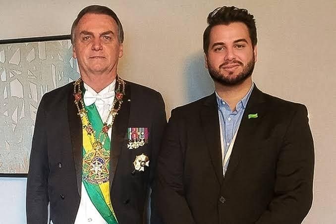 Jair Bolsonaro e Filipe Martins, ex-assessor para Assuntos Internacionais da Presidência