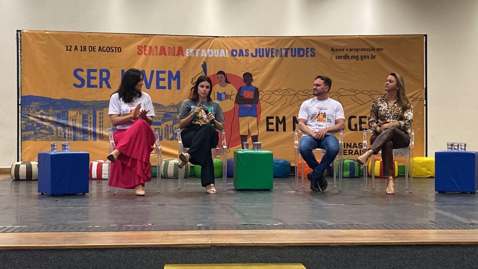 A abertura da Semana Estadual das Juventudes, no Centro de Referência da Juventude