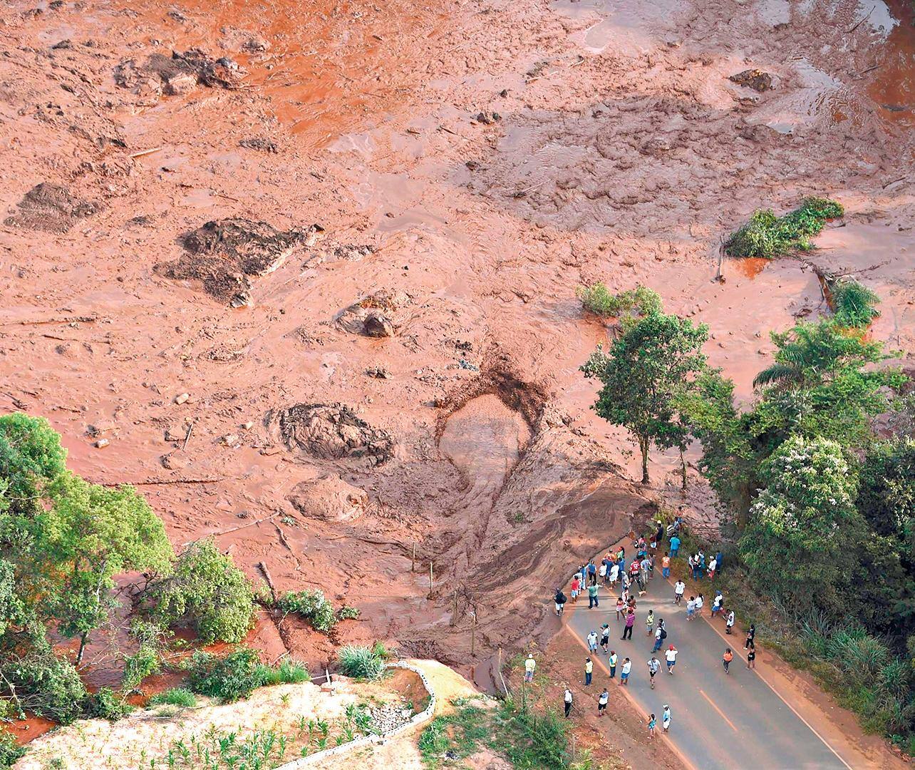 Barragem que se rompeu em janeiro em Brumadinho era a montante