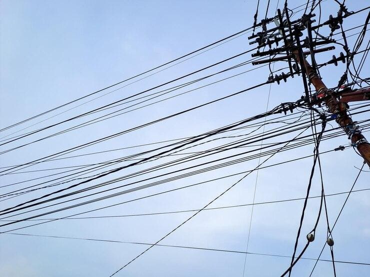 Rede de energia elétrica. Imagem ilustrativa
