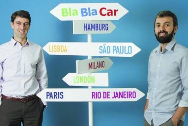 Empolgados. Julien Lafouge, diretor para a -América Latina, e Ricardo Leite, diretor do BlaBlaCar no Brasil