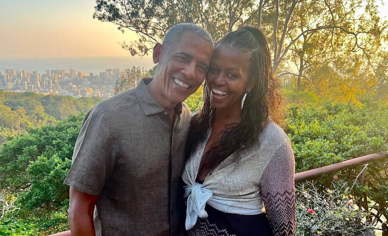 Barack Obama publicou um post comemorando o Valentine's Day com Michelle