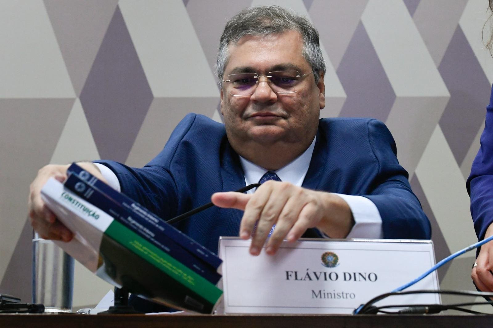 Flávio Dino, indicado de Lula ao STF, durante sabatina na CCJ do Senado