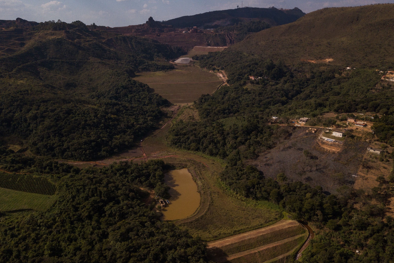 Barragem B1-A, localizada em Brumadinho, na Grande BH, está em nível 2 de alerta da ANM  
