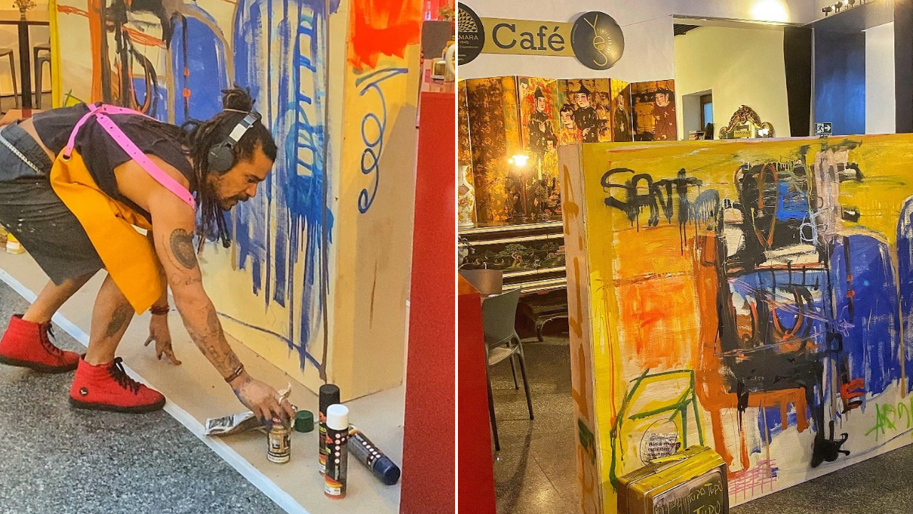 SANTO faz apresentação artística Verve