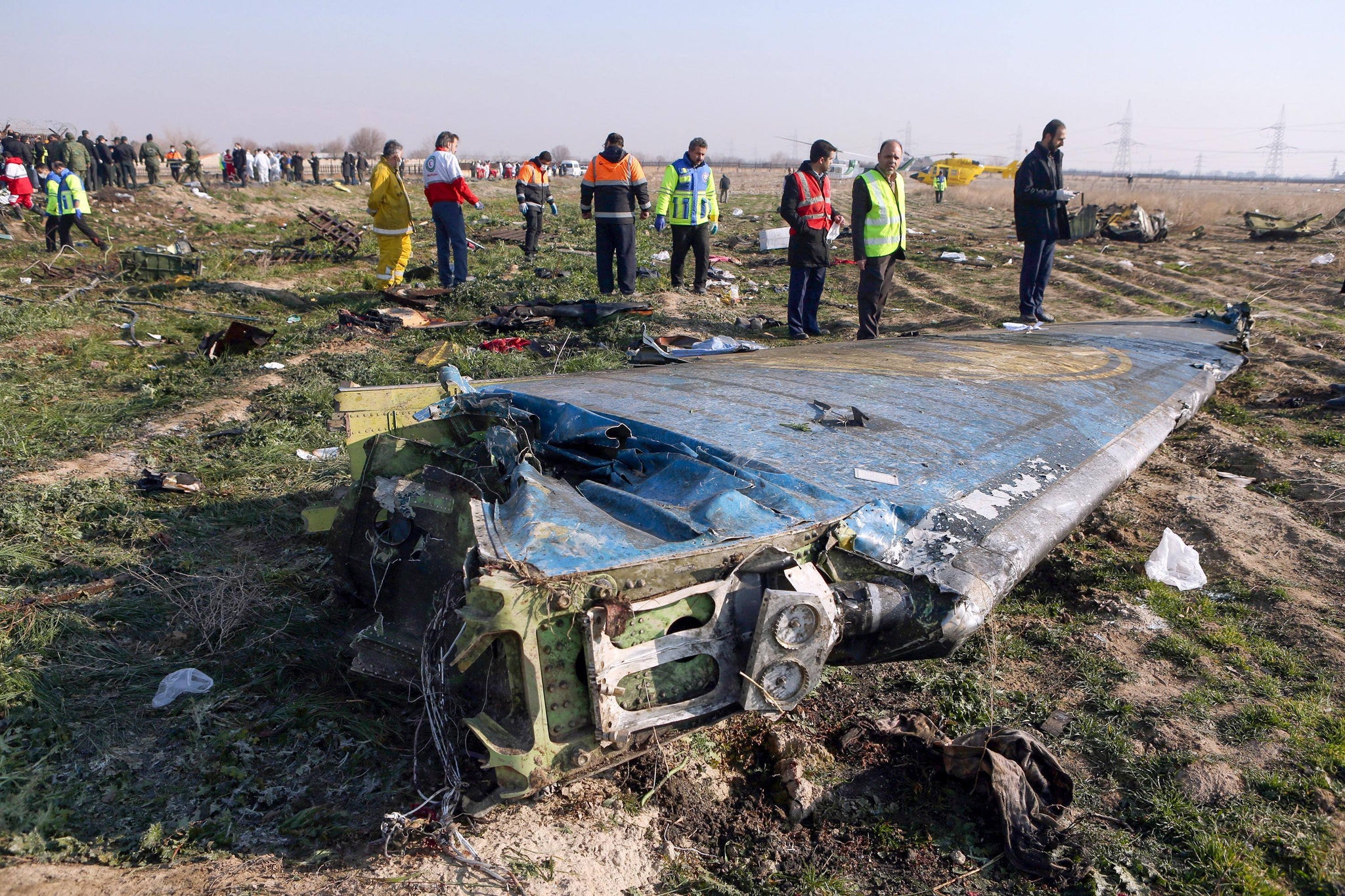 O avião ucraniano caiu cinco minutos após sair do aeroporto, em Teerã