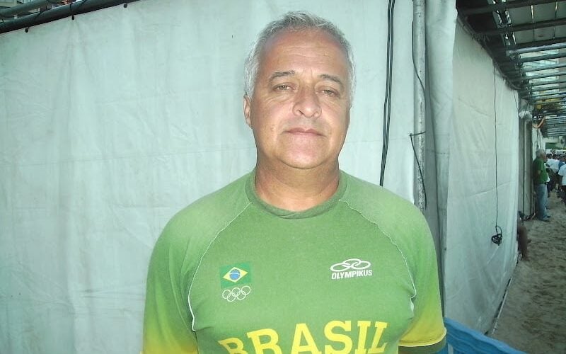 Antônio Guerra Peixe, treinador da Seleção Brasileira de Handebol de Praia (Foto: Reprodução)