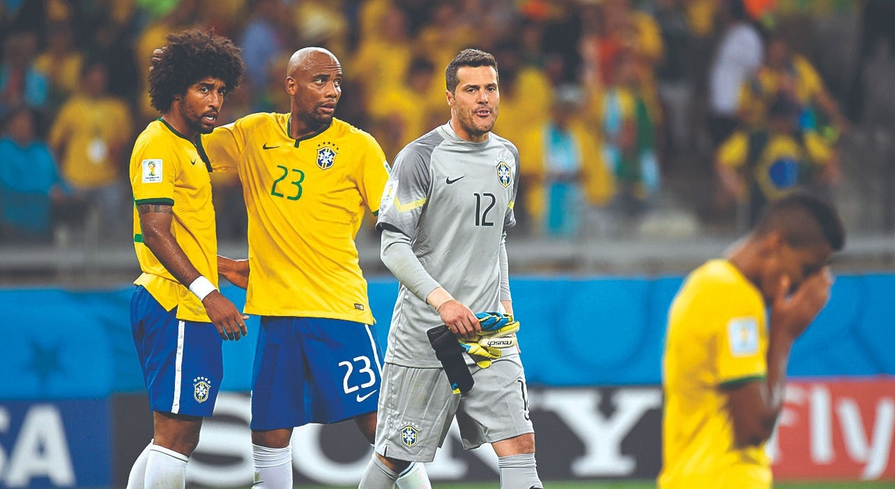 Jogadores da seleção mostraram surpresa depois da goleada da Alemanha por 7 a 1