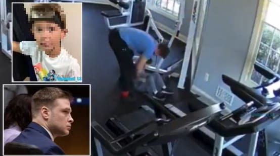 Imagens mostram que criança de apenas 6 anos não consegue acompanhar ritmo da esteira dias antes de morrer por abuso crônico