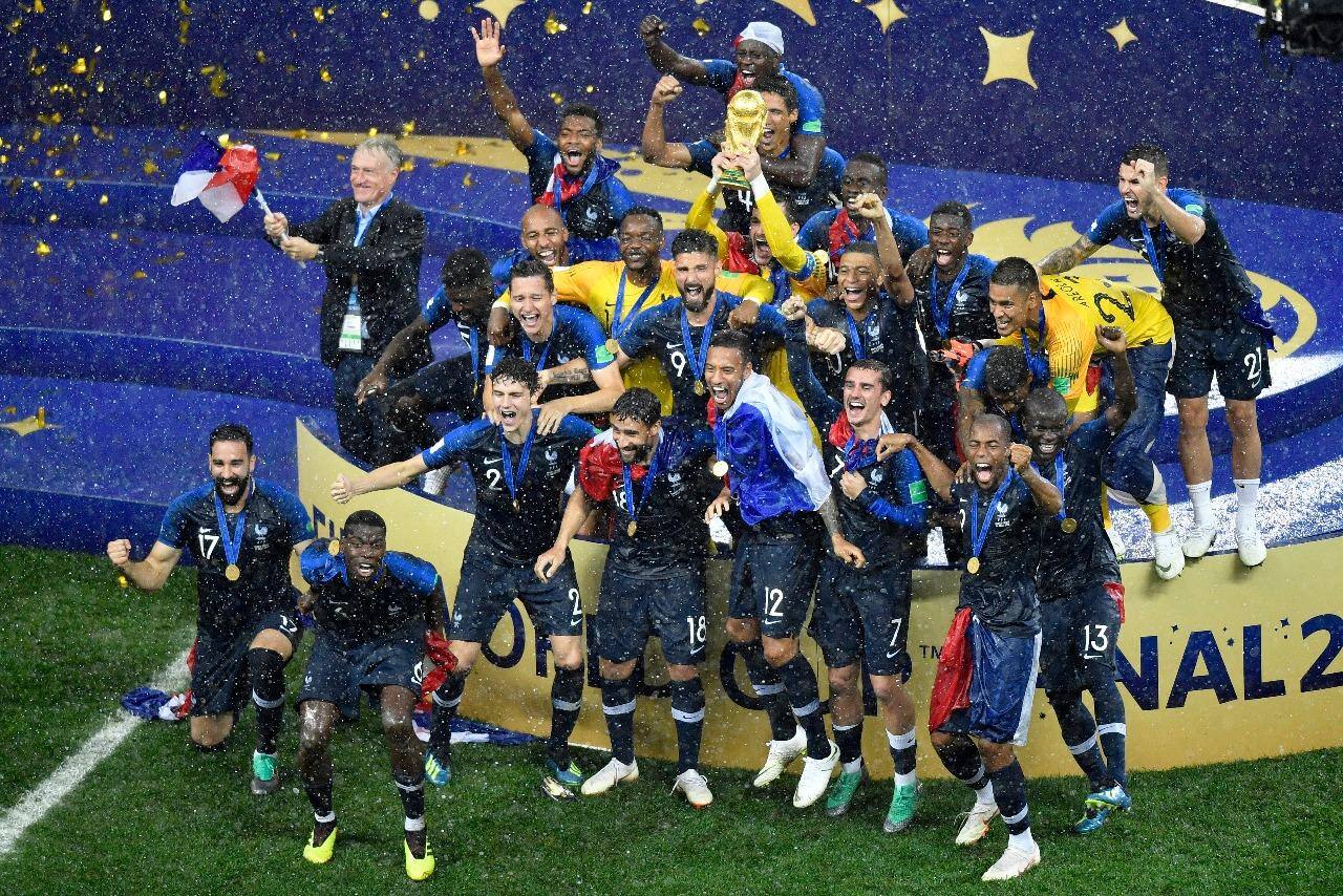 A França venceu a Croácia por 4 a 2 na grande decisão da Copa do Mundo da Rússia e conquistou o segundo título mundial de sua história