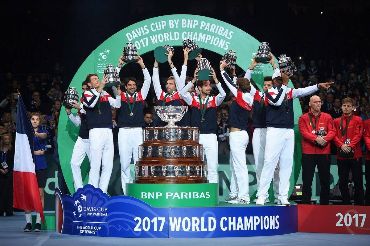 França foi campeã da Copa Davis 2017, ao bater a Bélgica por 3 sets a 2
