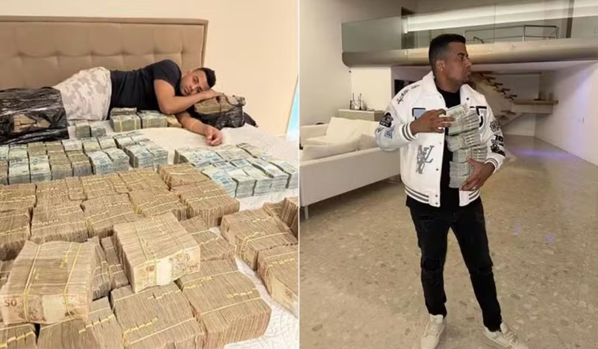 Imagens de TH Joias com muito dinheiro foram descobertas durante investigações