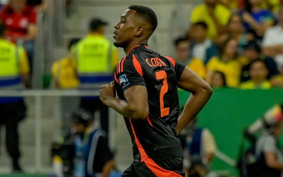 Alvo do Vasco, Carlos Cuesta em ação pela Colômbia (Foto: Reprodução / Instagram)