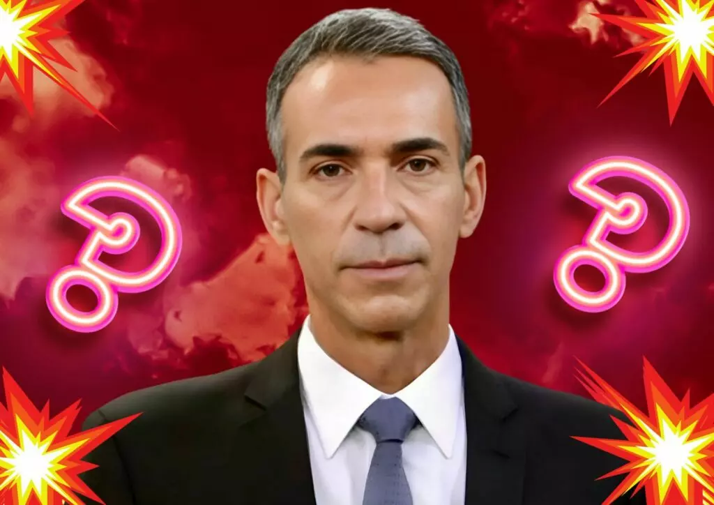 César Tralli nos bastidores da Globo