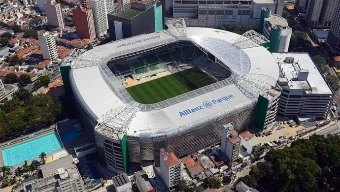 Estádio do Palmeiras está com gramado em péssimas condições