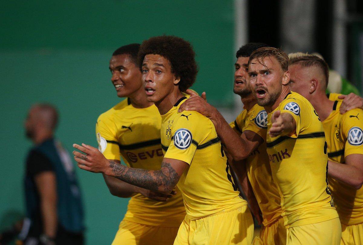 Axel Witsel marcou o gol da classificação do Borussia Dortmund sobre o Greuther Fürth