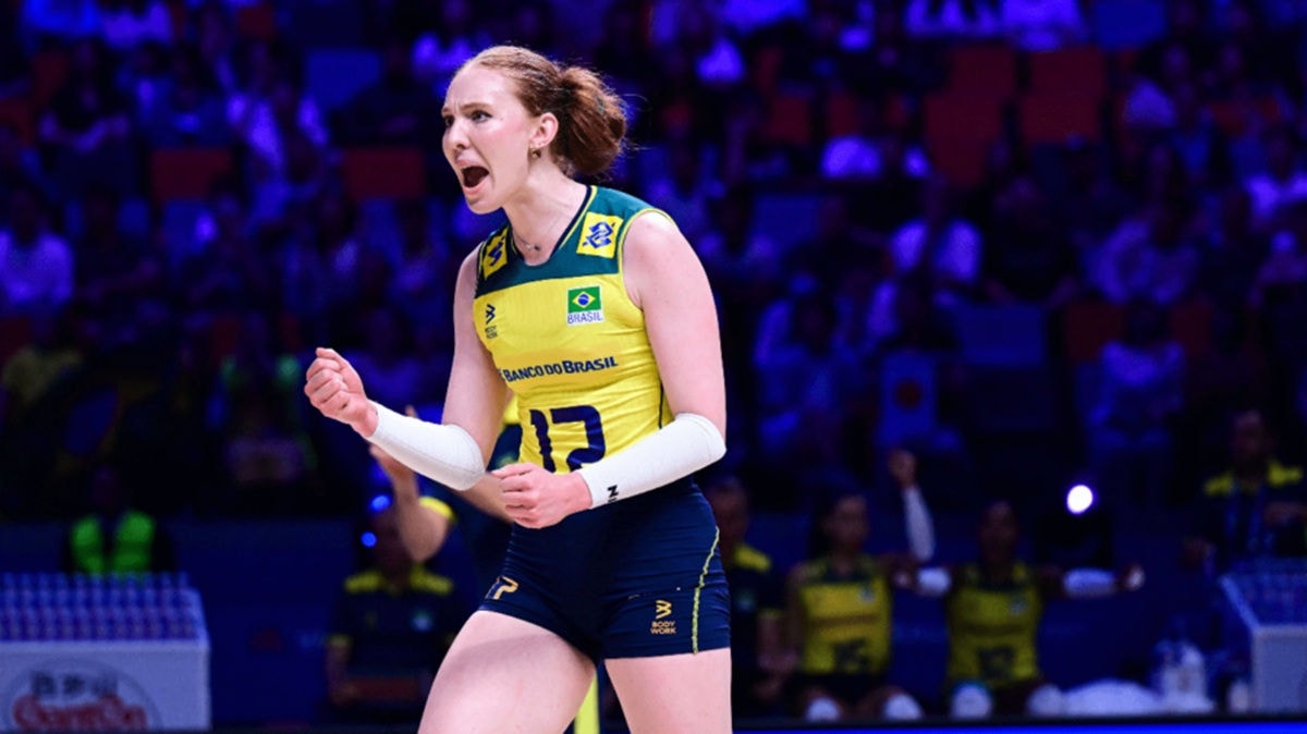 Julia Bergmann é um dos destaques da seleção brasileira feminina de vôlei