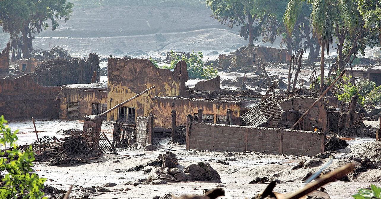 Tragédia. Rompimento de barragem da Samarco em 2015 matou 19 pessoas, deixou mais de mil desabrigados e afetou 38 municípios 